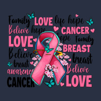 Breast Cancer Ribbons With Cancer Words Heavyweight Sweatshirt | Teevron