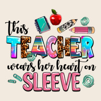 This Teacher Wears Her Heart On Sleeve Zipper Hoodie | Teevron
