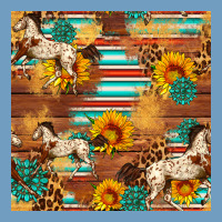 Western Horse Sunflowers Gemstone Seamless Pattern Urban Heavy Tee | Teevron