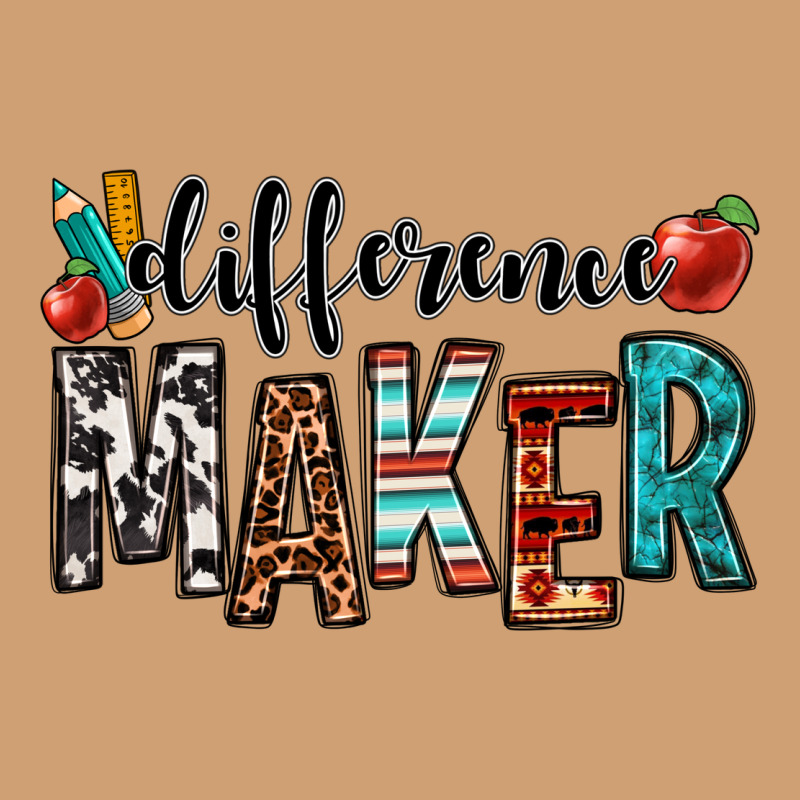Difference Maker Teacher Vintage Tee by OliviaCreatesArt | Teevron