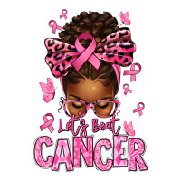 lets beat cancer afro messy bun | Teevron