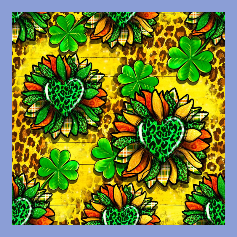St. Patrick's Sunflower Seamless Pattern Long Sleeve Tee by BundleAndBundleShop | Teevron