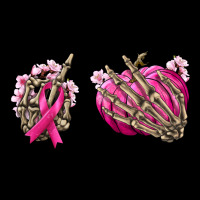 Breast Cancer Skeleton Hands Heavy Core Tee | Teevron