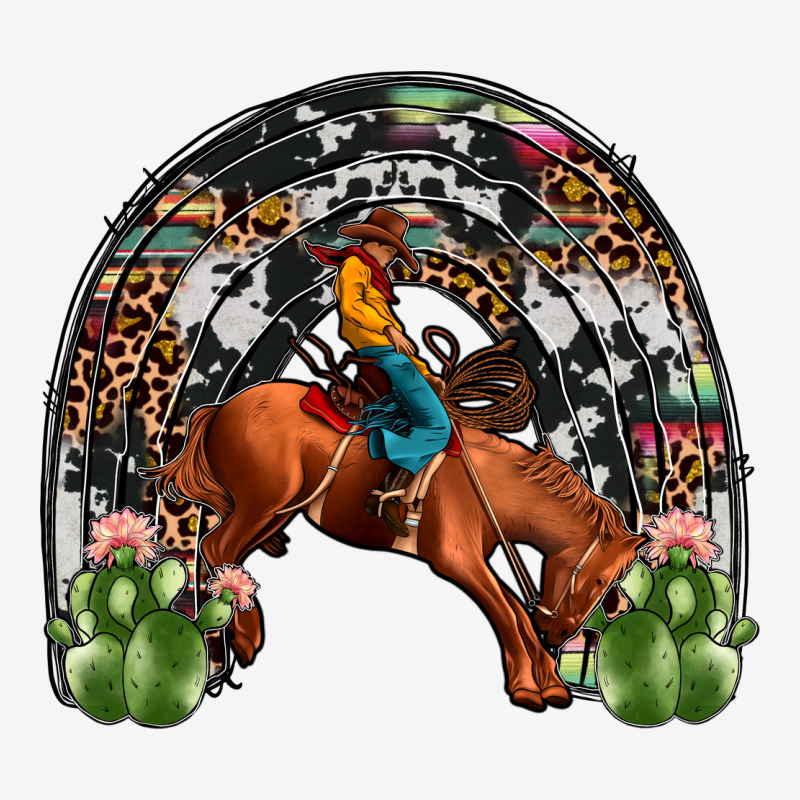 Rodeo Cowboy Rainbow Urban Hoodie by JahusDesignShop | Teevron