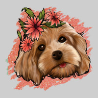 Cockapoo Floral Pink Glitter Premium Tee | Teevron