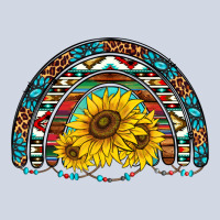 Western Sunflowers Aztec Leopard Serape  Rainbows Premium Sweatshirt | Teevron