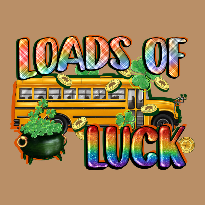 Loads Of Luck With School Bus St. Patrick's Day Vintage Hoodie by FaDigitalArtStudio | Teevron
