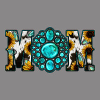 Sunflower Cowhide Turquoise Gemstone Mom Vintage Tee | Teevron
