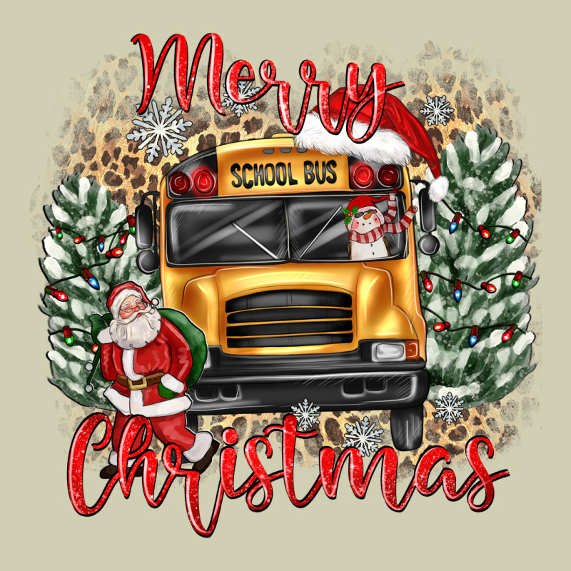 Merry Christmas School Bus Heavy Core Tee by texasbilliewilder | Teevron