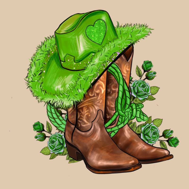 Green  Cowgirl And Roses Heavyweight Sweatshirt by AdoDesignShop | Teevron