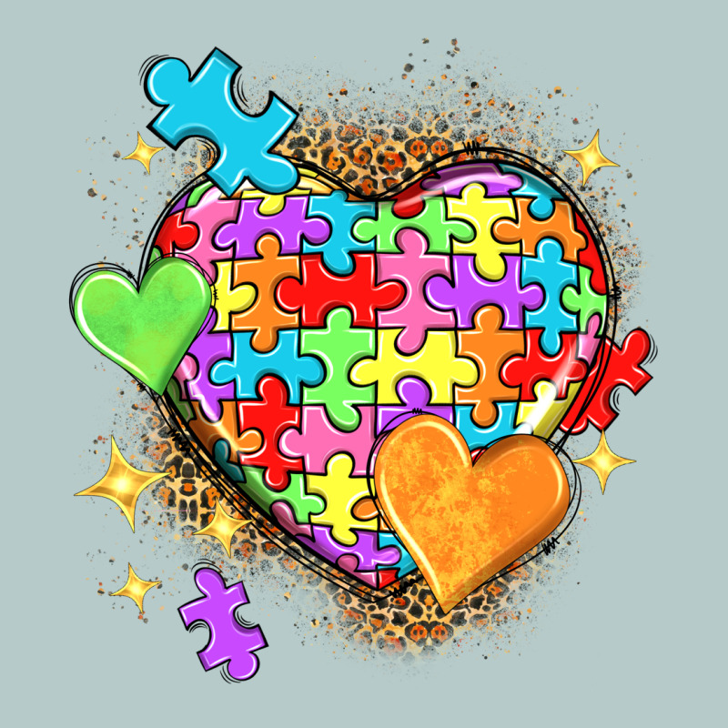 Autism Hearts Heavy Core Tee by NancyCooperArtShop | Teevron