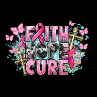 Faith Hope Cure Cancer Awareness Ladies Tee | Teevron