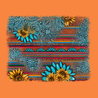 Sunflower Gemstone Serape Background Premium Sweatshirt | Teevron