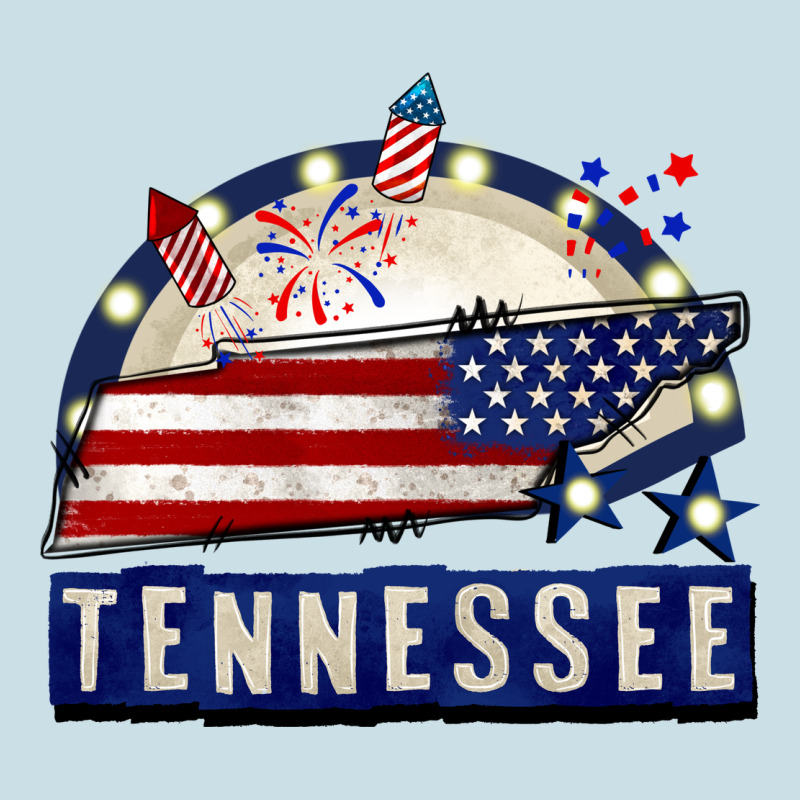 Tennessee 4th Of July Ladies Tee by CowGirlArtShop | Teevron