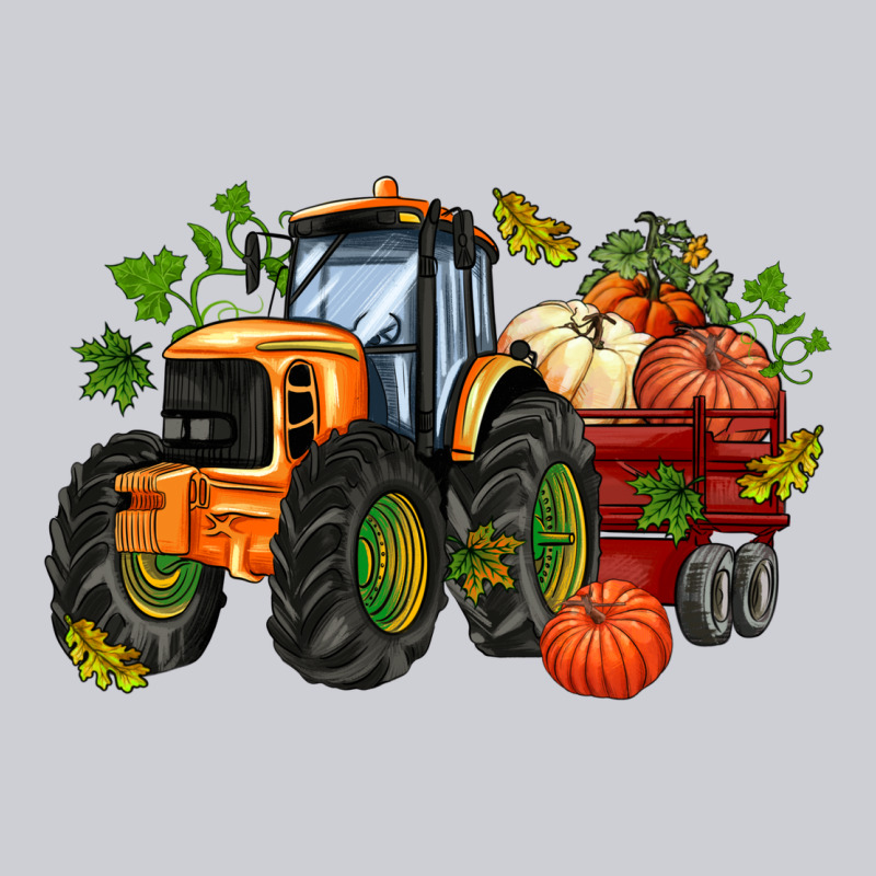 Fall Tractor With Pumpkin Heavyweight Sweatshirt by AdoDesignShop | Teevron