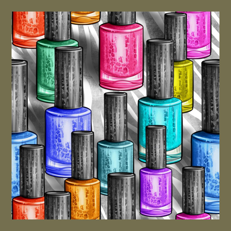 Colorful Nail Polish Seamless Pattern Bbs Vintage Hoodie by BundleAndBundleShop | Teevron