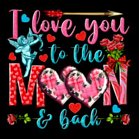 I Love You To The Moon And Back Valentine's Day Ladies Tee | Teevron