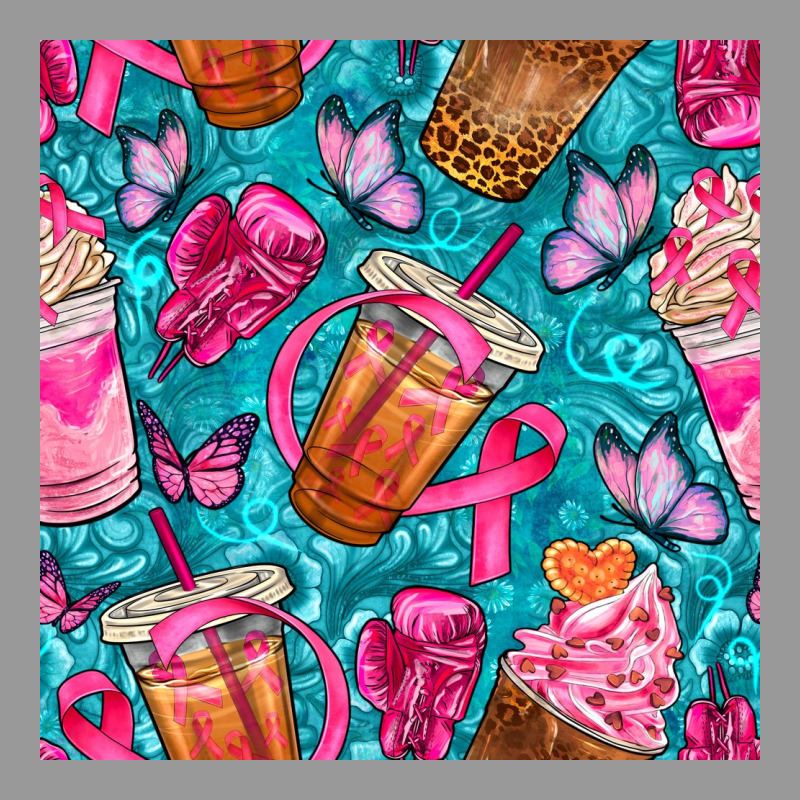 Breast Cancer Coffee Cups With Butterfly Seamless Pattern Bbs Vintage Hoodie by BundleAndBundleShop | Teevron