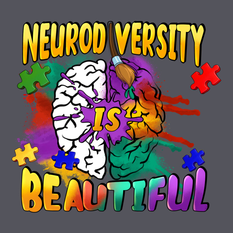 Neurodiversity Is Beautiful Vintage Hoodie by FaDigitalArtStudio | Teevron