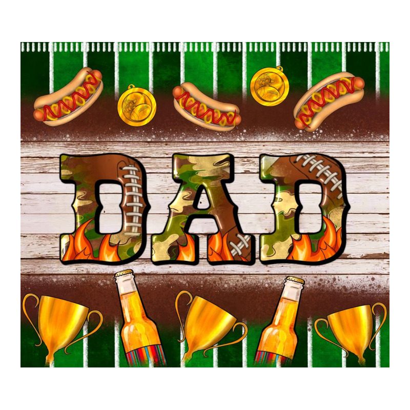 Football Dad Tumbler Long Sleeve Tee by BundleAndBundleShop | Teevron