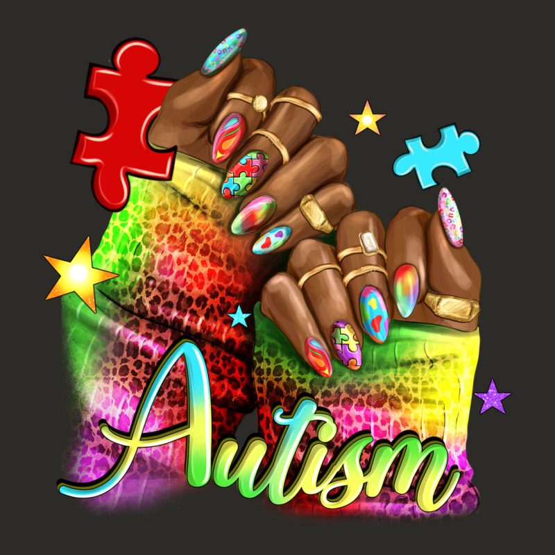 Black Woman Autism Nails Heavy Core Tee by NancyCooperArtShop | Teevron
