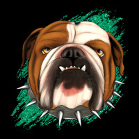 Bulldog Green Glitter Premium Tee | Teevron