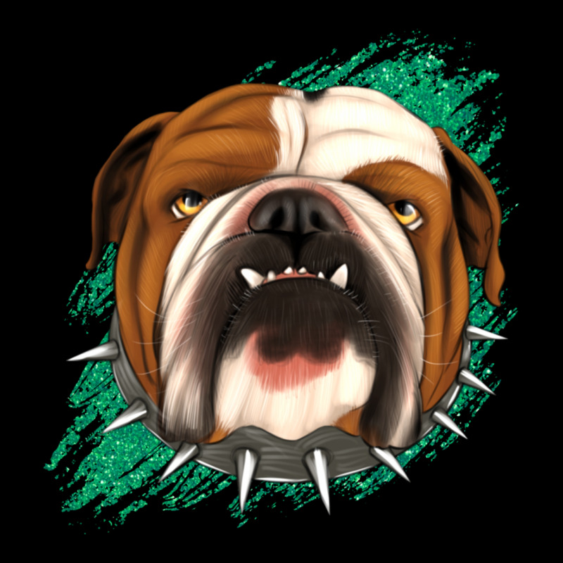 Bulldog Green Glitter Premium Tee by Jasminsmagicworld | Teevron