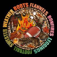 Boots Flannels Bonfires Leggins Football Heavy Core Tee | Teevron