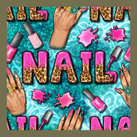 Nail Art Hands And Polish With Turquoise Leopard And Glitter Seamless  Vintage Hoodie | Teevron