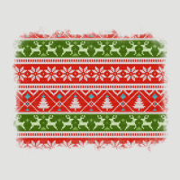 Knitted Christmas Reindeer Pine Tree Background Classic Tee | Teevron