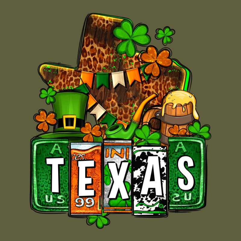 St. Patrick's Texas Map Vintage Tee by OliviaCreatesArt | Teevron