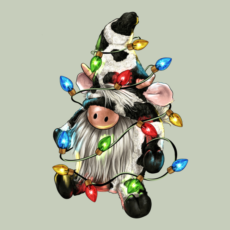 Christmas Cow Gnome Ladies Tee by CowGirlArtShop | Teevron