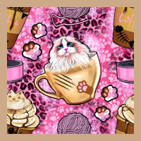 Cat Coffee Cups And Paw With Leopard And Glitter Seamless Pattern Bbs Vintage Hoodie | Teevron