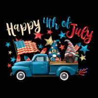 Happy 4th Of July Gnome Truck Ladies Tee | Teevron