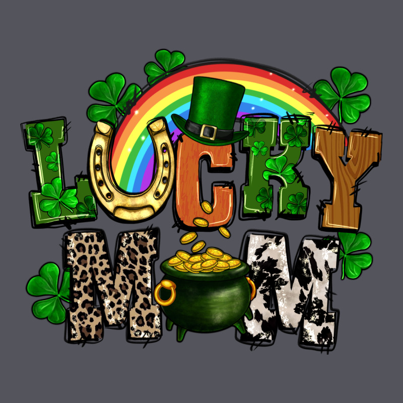 Lucky Mom St. Patricks Day Vintage Hoodie by FaDigitalArtStudio | Teevron