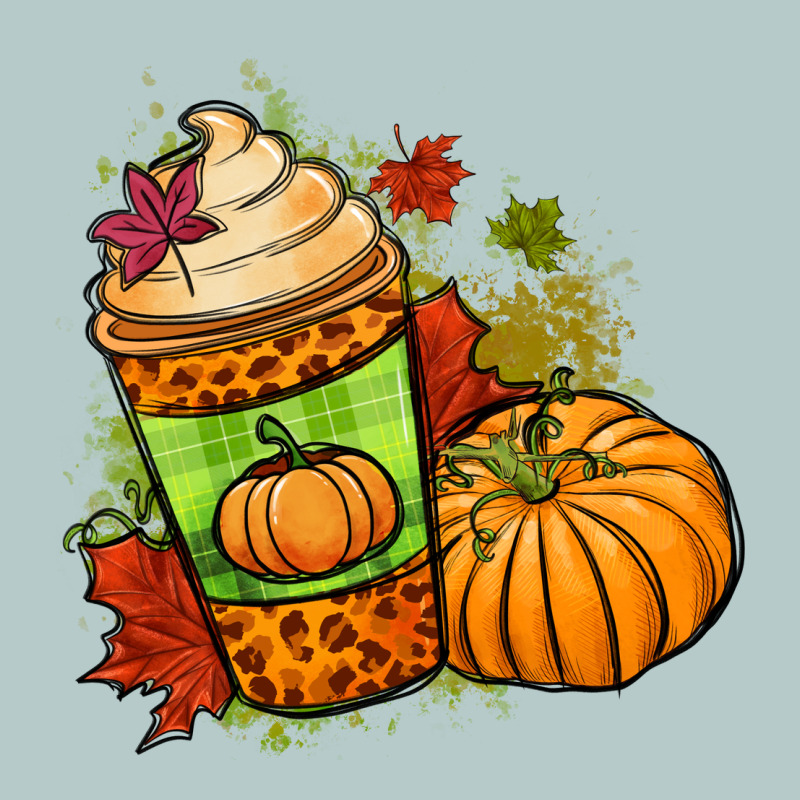 Fall Pumpkin Coffee Heavy Core Tee by NancyCooperArtShop | Teevron