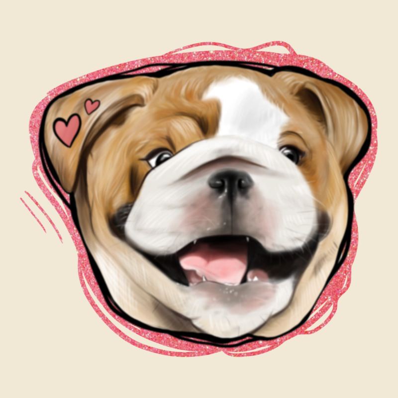 Bulldog Pink Glitter Premium Tee by Jasminsmagicworld | Teevron