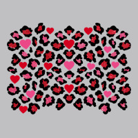 Valentines Day Leopard And Heart Background Long Sleeve Tee | Teevron