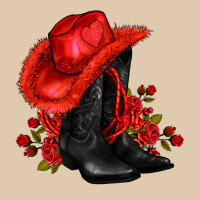Valentines Day Cowboy Boots Red  And Roses Heavyweight Sweatshirt | Teevron