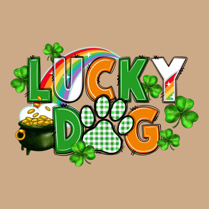 Lucky Dog St. Patricks Day Vintage Hoodie by FaDigitalArtStudio | Teevron
