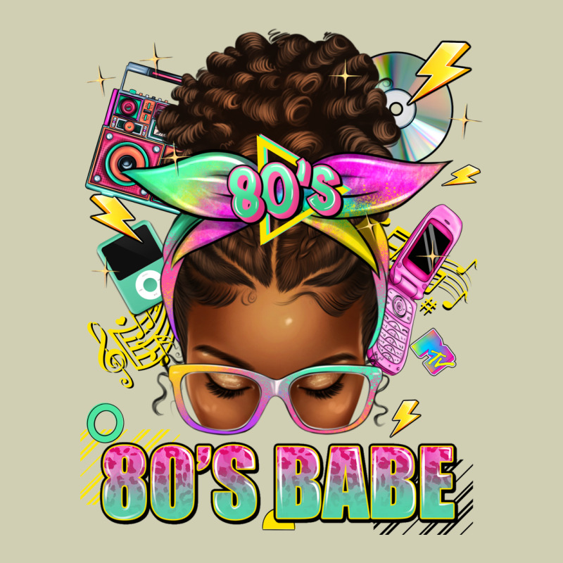 80's Babe Afro Messy Bun Heavy Core Tee by texasbilliewilder | Teevron