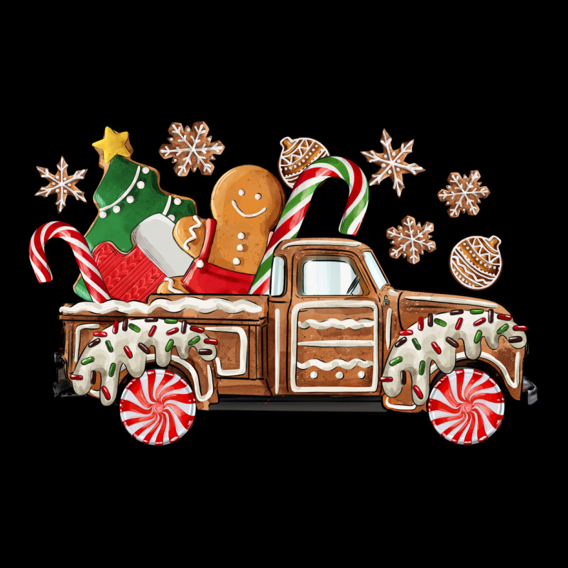 Christmas Gingerbread Truck Ladies Tee by CowGirlArtShop | Teevron