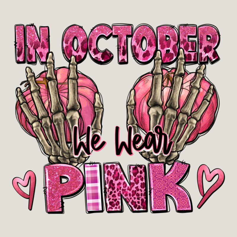 In October We Wear Pink Skeleton Heavy Core Tee by texasbilliewilder | Teevron