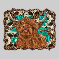 Highland Cow Western Background Premium Tee | Teevron