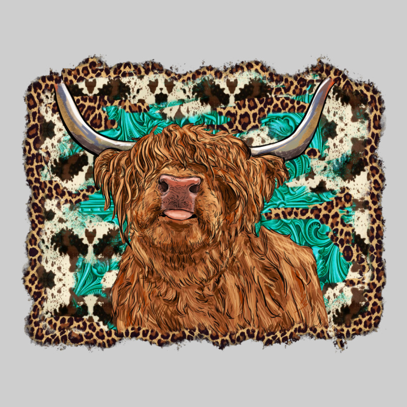 Highland Cow Western Background Premium Tee by RanaPortraitStore | Teevron