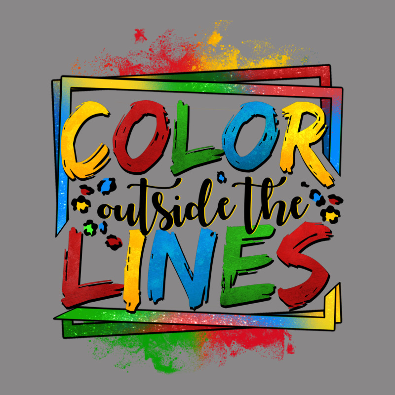 Color Outside The Lines Autism Vintage Tee by OliviaCreatesArt | Teevron