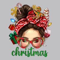 Christmas Messy Bun With Gingerbread Man Long Sleeve Tee | Teevron