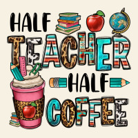 Half Teacher Half Coffee Vintage Tee | Teevron
