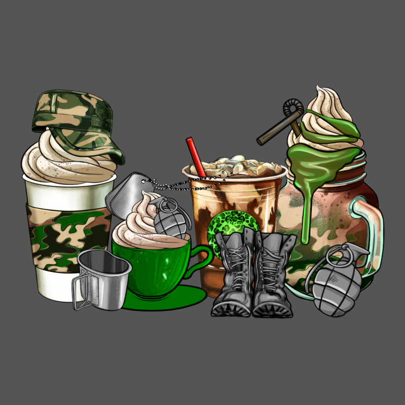 Veteran Coffee Cups Zipper Hoodie by AdoDesignShop | Teevron