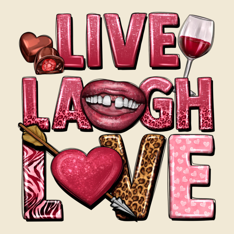 Live Laugh Love Valentine's Day Ladies Tee by HowdyJamesFarm | Teevron